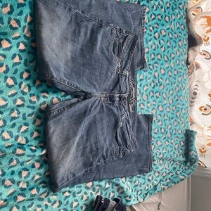 American Eagle Outfitters Dark Blue Straight Leg Jeans